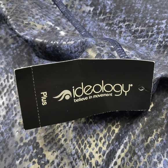 NWT 🔖Ideology Blue Black Snakeskin Leggings Size 2X - Picture 11 of 15
